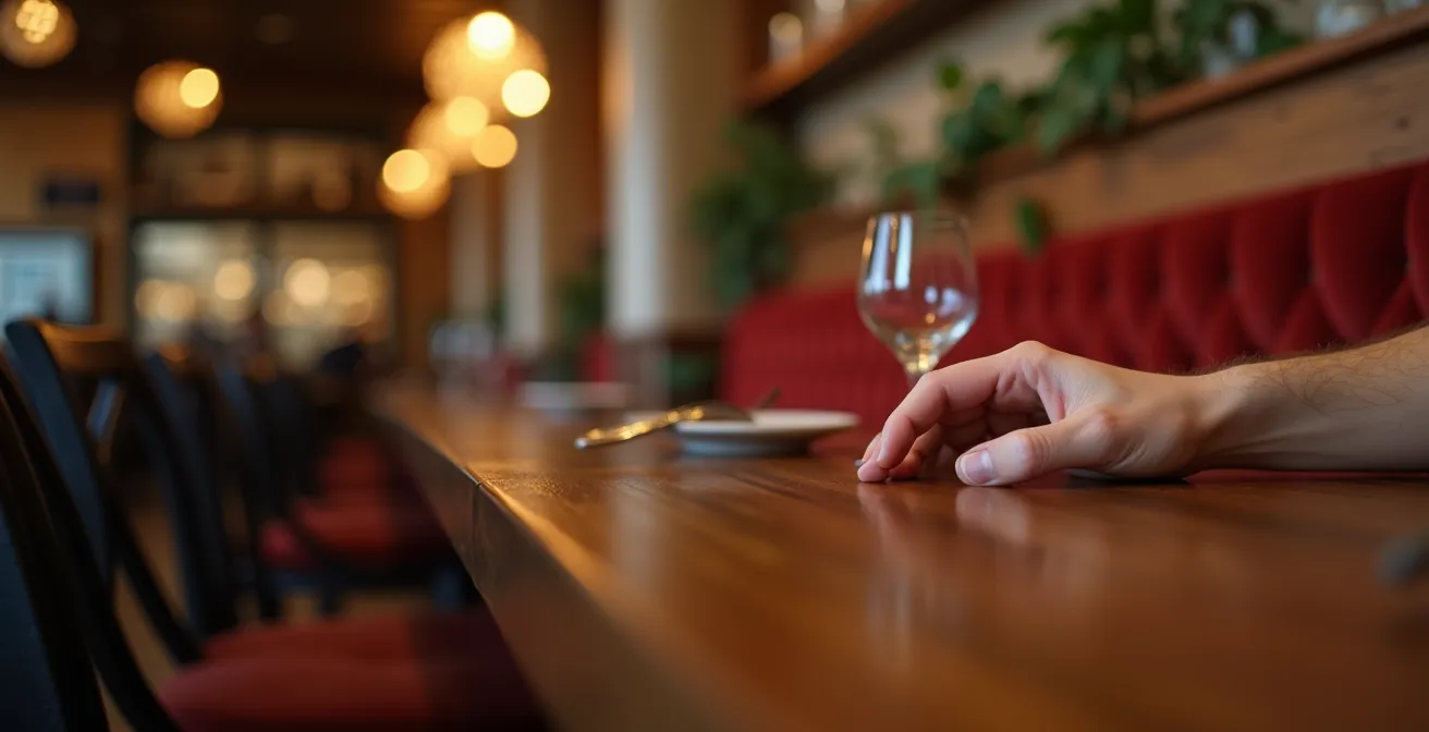 Gros plan sur les détails d'aménagement d'une salle de restaurant avec éclairage et acoustique